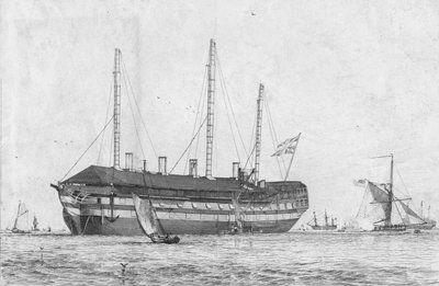 Os Hastings. Setenta e Quatro, 1829. de Edward William Cooke