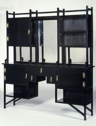 Um gabinete lateral ebonizado William Watt de Edward William Godwin