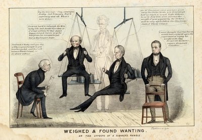 Pesado e encontrado em falta, publicado por HR Robinson, Nova York, 1844 de Edward Williams Clay