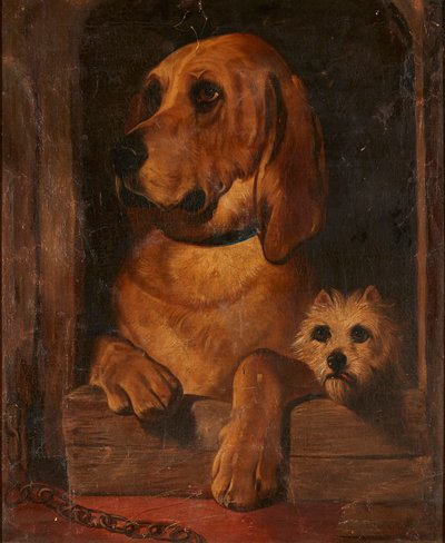 Dignidade e Impudência (óleo sobre tela) de Edwin (after) Landseer