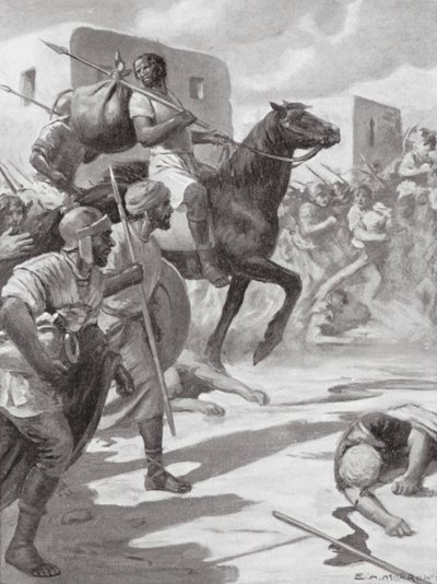 Pilhagem de Tiro (litografia) de Edwin A. Morrow