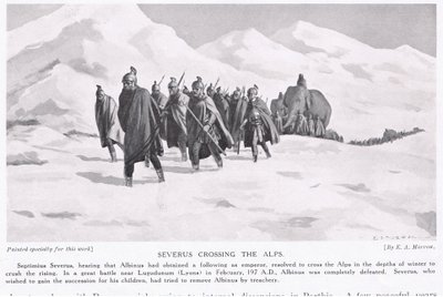 Severus atravessando os Alpes de Edwin A. Morrow