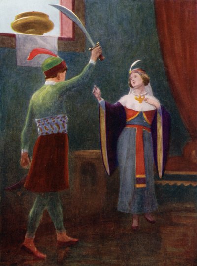 Ele estava com muita raiva e segurou sua espada na mão de Edwin Arthur Norbury