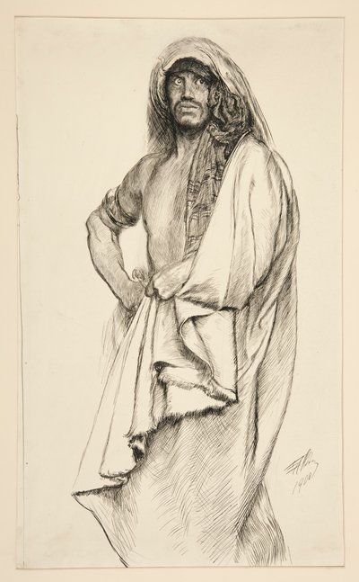Aaron, de Titus Andronicus de Edwin Austin Abbey
