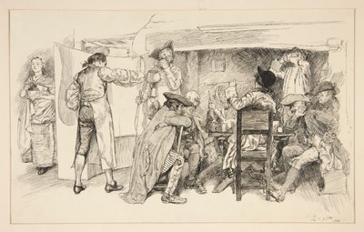 Uma Sala da Casa da Ale - de Edwin Austin Abbey