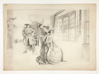 Um visitante indesejado de Edwin Austin Abbey
