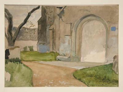 Estudo arquitetônico de Edwin Austin Abbey
