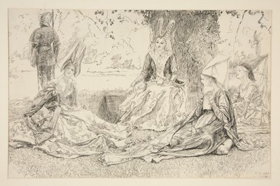 Antes da Princesa de Edwin Austin Abbey