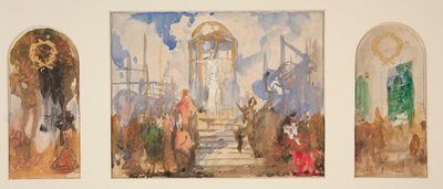 Estudos de composição para de Edwin Austin Abbey