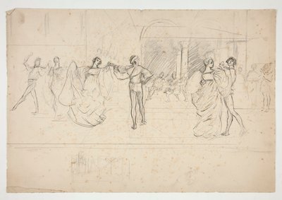 Estudo de composição para de Edwin Austin Abbey