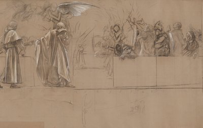 Estudo de composição para de Edwin Austin Abbey