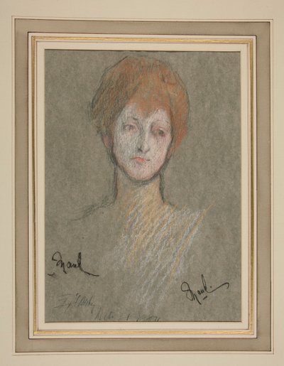 Coroação de Edward VII Retrato: Princesa Maud da Grã-Bretanha de Edwin Austin Abbey