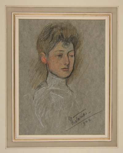 Coroação de Edward VII Retrato: Princesa Victoria Alexandra Olga Mary de Edwin Austin Abbey
