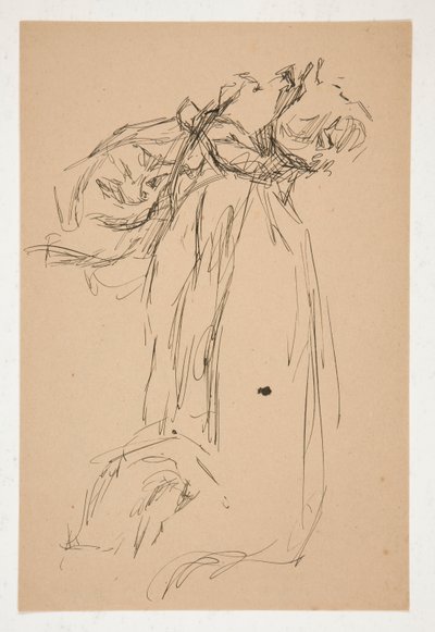 Estudo de cortinas de Edwin Austin Abbey