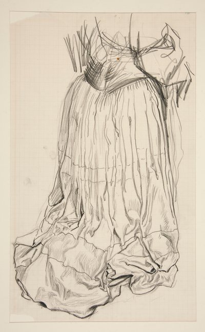 Estudo de Drapery para de Edwin Austin Abbey