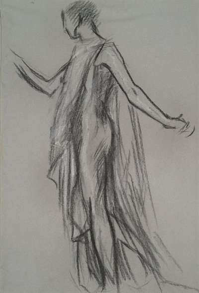 Estudo inicial de figuras para de Edwin Austin Abbey