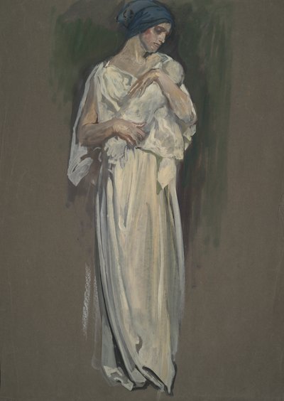 Estudo precoce para de Edwin Austin Abbey