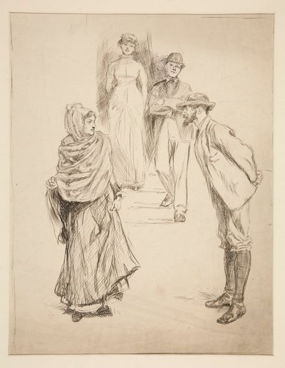 Figura Cena, estudo para de Edwin Austin Abbey