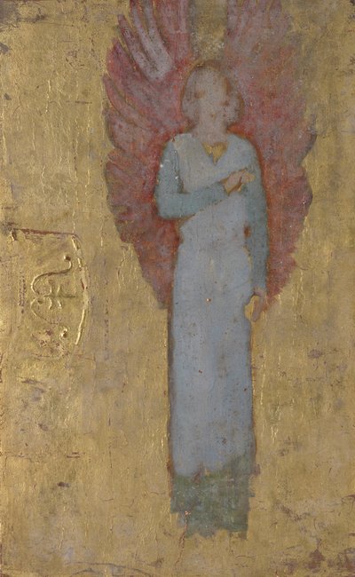Estudo da figura de um anjo de Edwin Austin Abbey