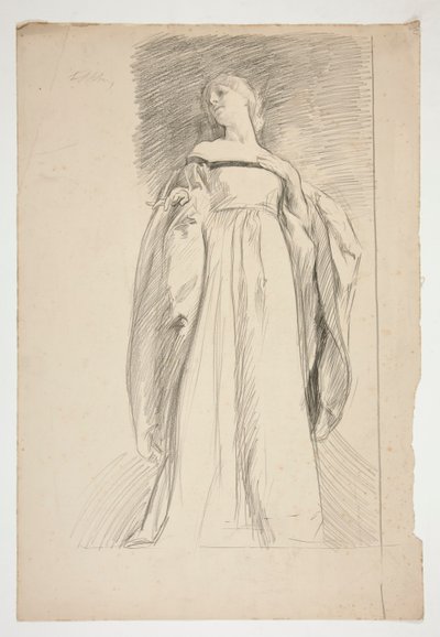 Estudo de figura para de Edwin Austin Abbey