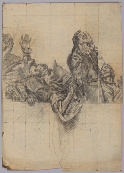 Estudo de figura para de Edwin Austin Abbey