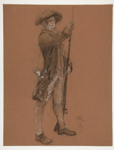 Estudo de figura para de Edwin Austin Abbey