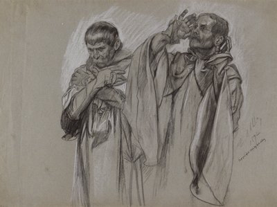 Estudo de figura para de Edwin Austin Abbey