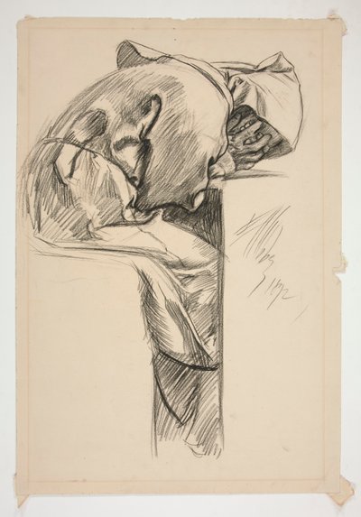 Estudo de figura para de Edwin Austin Abbey