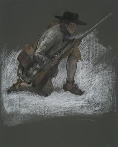 Estudo de figura para de Edwin Austin Abbey