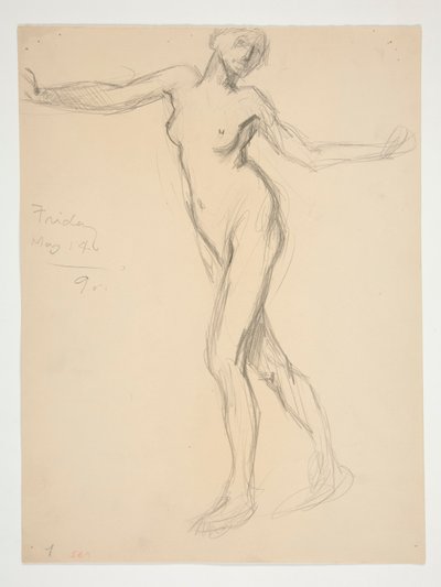 Estudo de figura para de Edwin Austin Abbey