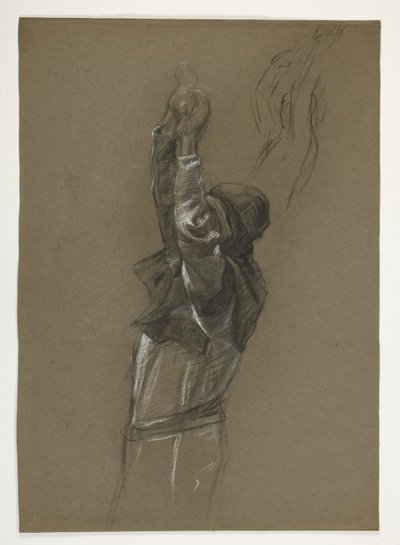 Estudo de figuras para o Rei Artur de Edwin Austin Abbey