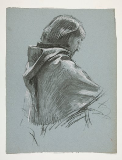Estudo de figura para o Rei Arthur de Edwin Austin Abbey