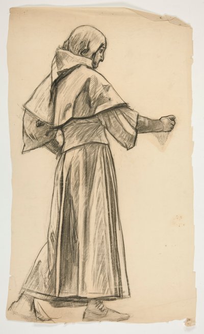 Estudo de figuras para o Rei Artur de Edwin Austin Abbey