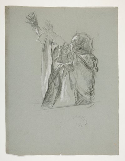 Estudo de figuras para o Rei Artur de Edwin Austin Abbey