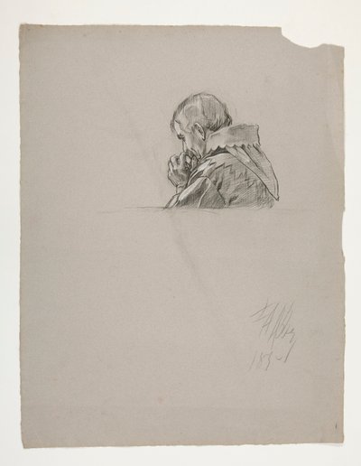 Estudo de figuras para o Rei Artur de Edwin Austin Abbey