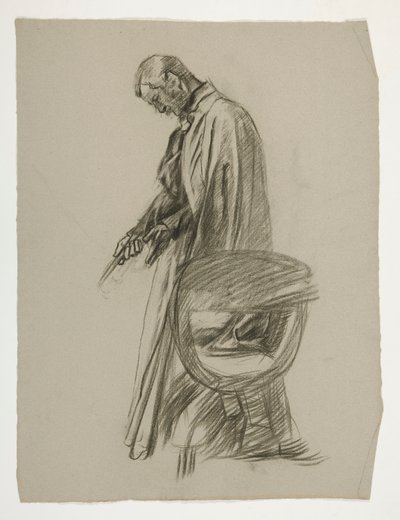 Estudo de figuras para o Rei Artur de Edwin Austin Abbey