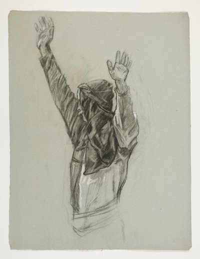 Estudo de figuras para o Rei Artur de Edwin Austin Abbey