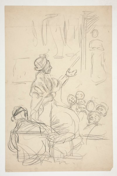Grupo de figuras - (ilustração não identificada) ( de Edwin Austin Abbey