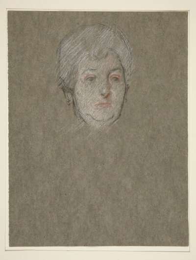 Chefe da mulher idosa para a Coroação de Edw. VII de Edwin Austin Abbey