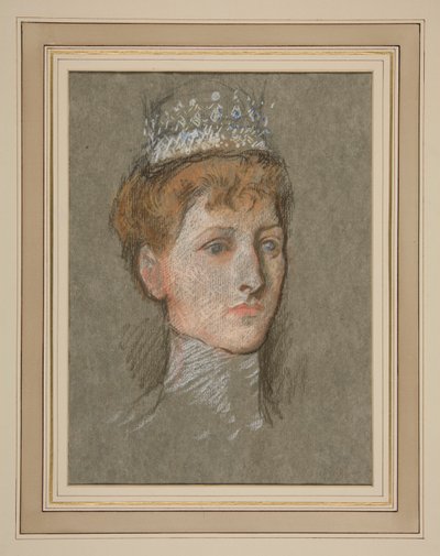 Chefe da Princesa de Gales (Rainha Maria) de Edwin Austin Abbey