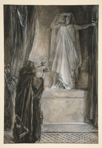 Hermione - Acto V, Cena III, O Inverno de Edwin Austin Abbey