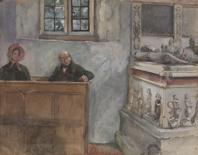 Na Igreja de Edwin Austin Abbey