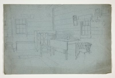 Estudo de Interiores de Edwin Austin Abbey