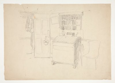 Estudo do Interior de Edwin Austin Abbey