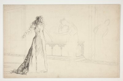 Julieta na sala, de Romeu e Julieta de Edwin Austin Abbey