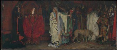 «Rei Lear», ato I, cena I de Edwin Austin Abbey