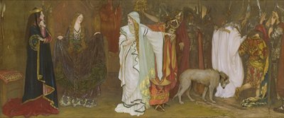 Rei Lear, Ato I, Cena I, despedida de Cordelia, 1898 de Edwin Austin Abbey