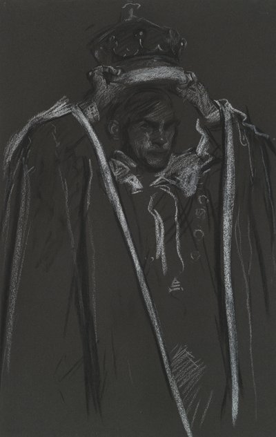 Pares colocando maça de coroação para de Edwin Austin Abbey