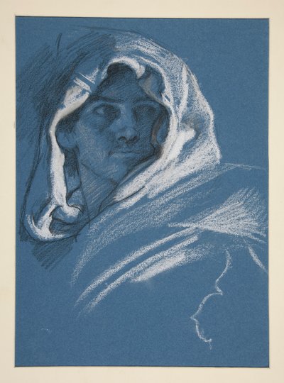 Retrato de um jovem encapuzado de Edwin Austin Abbey
