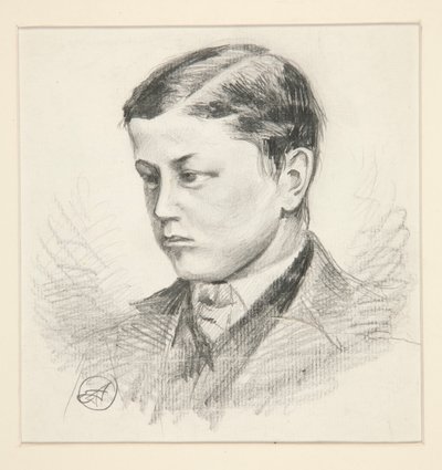 Retrato de um rapazinho não identificado de Edwin Austin Abbey